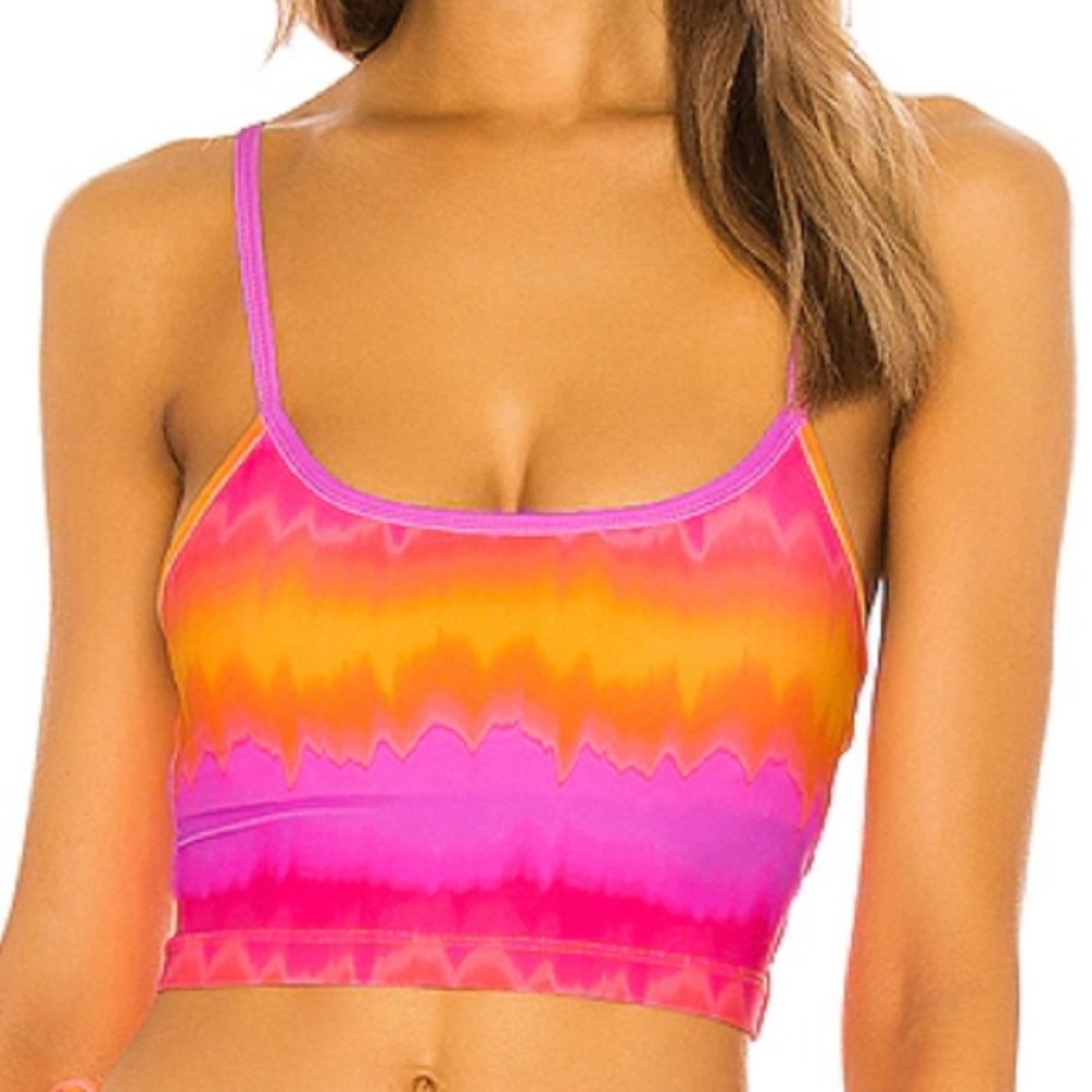 VDM Tie Dye Swim Crop Top